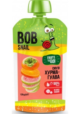 Пюре фруктовое Bob Snail Хурма-гуава пастеризованное, 120 г